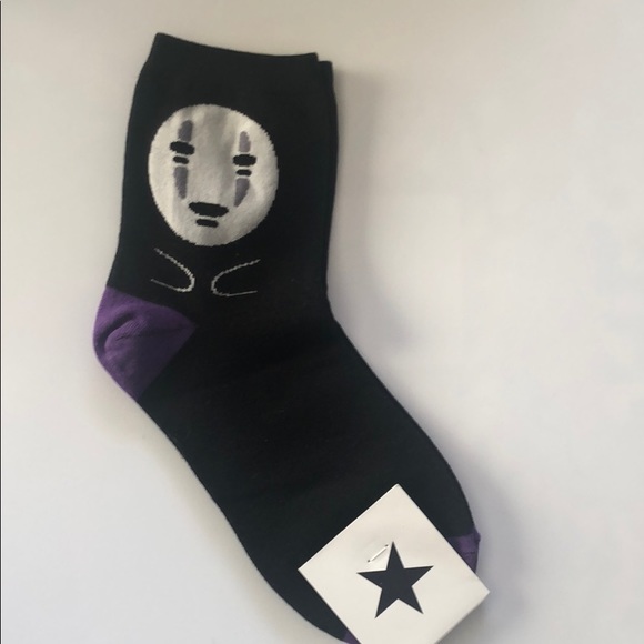 Spirited Away No Face Kaonashi Crew Socks - Picture 4 of 4